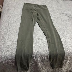 Lululemon Single Lined Align Leggings 25 Inch Olive Green